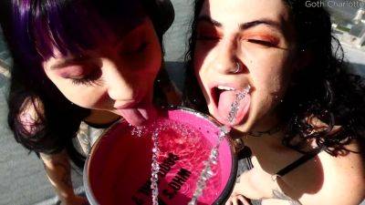 Charlotte Sartre - Charlotte Sartre and Lydia Black these bitches love anal and piss - PissVids - videotxxx.com