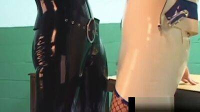 Military Latex Lesbo Rubber Doll Strap On Bangs Sex Slave! - videotxxx.com