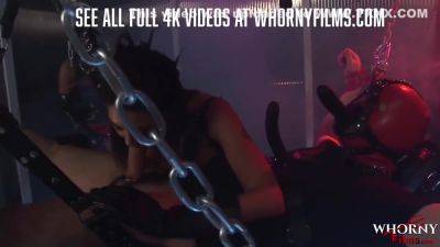 Bondage Fuck With Big Tits Babes Taking Turns For A Big Cock - videotxxx.com