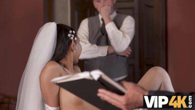 VIP4K. Small cheap wedding turns into public fucking action of the brides - videotxxx.com